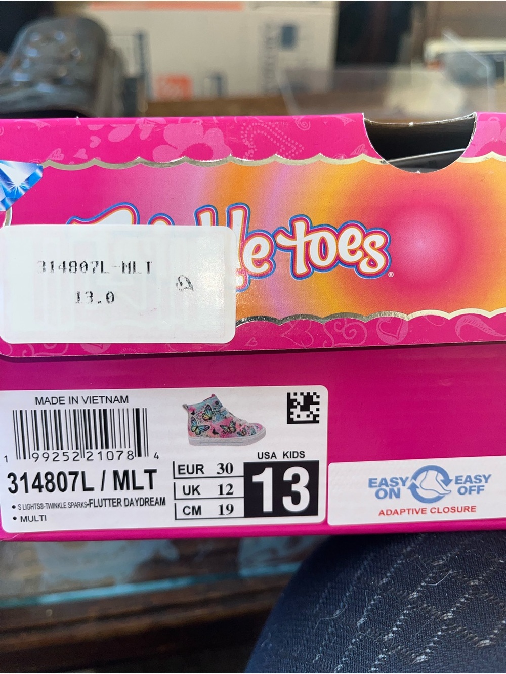 Skechers Kids Sz 13 Girls Light-up Twinkle Sparks “Flutter Daydream” Hightop NIB - Picture 2 of 10